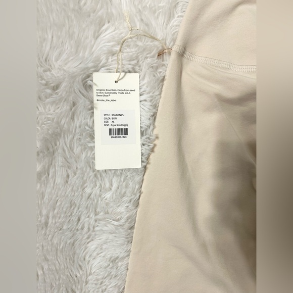 MATE The Label Organic Stretch Midi Leggings - Bone - Picture 13 of 14
